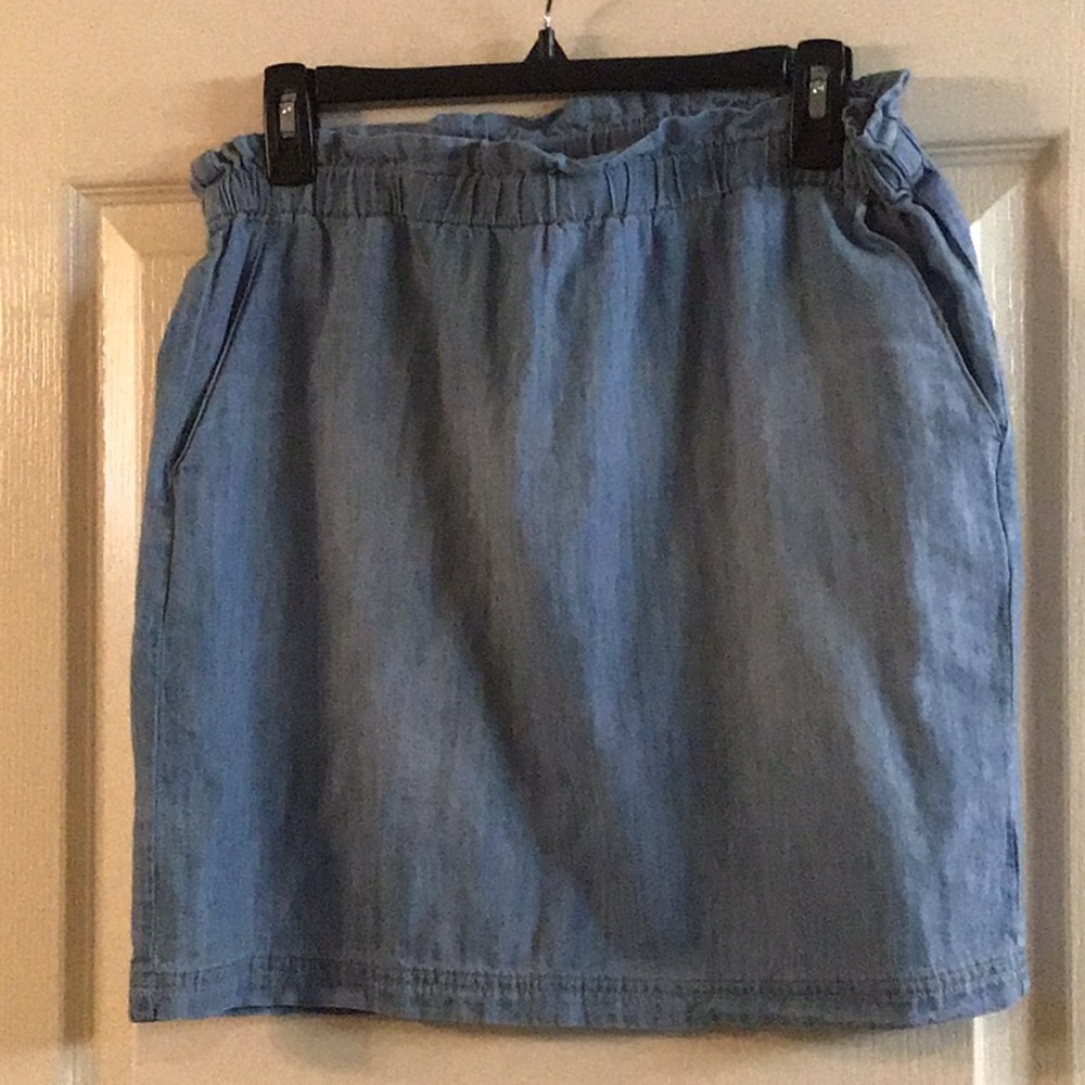 Soft blue jean skirt